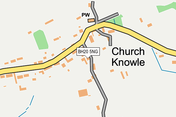 BH20 5NG map - OS OpenMap – Local (Ordnance Survey)