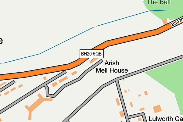 BH20 5QB map - OS OpenMap – Local (Ordnance Survey)