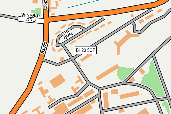 BH20 5QF map - OS OpenMap – Local (Ordnance Survey)