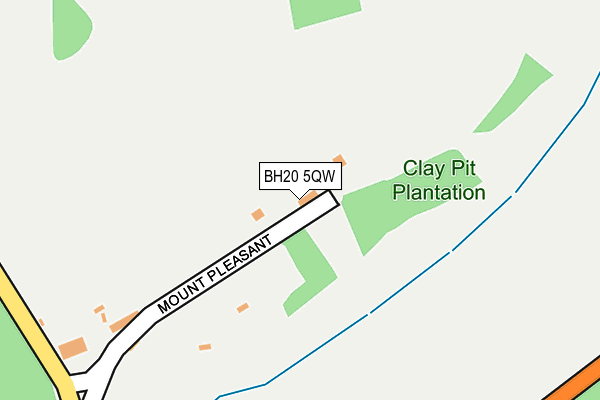 BH20 5QW map - OS OpenMap – Local (Ordnance Survey)