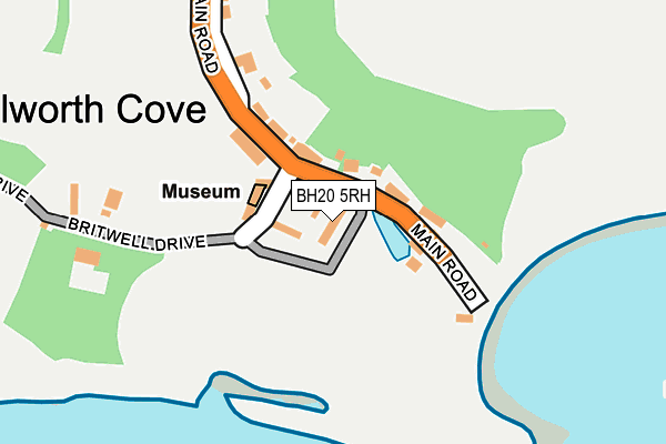 BH20 5RH map - OS OpenMap – Local (Ordnance Survey)