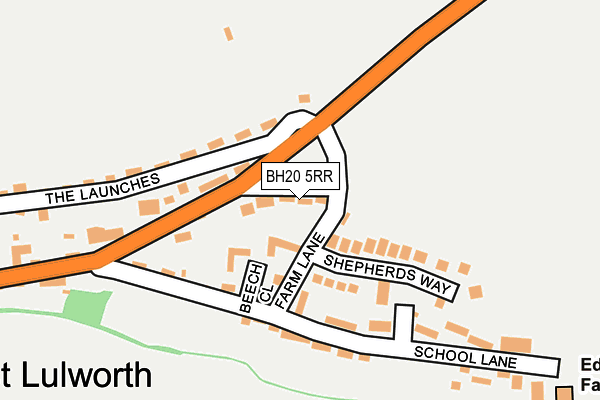 BH20 5RR map - OS OpenMap – Local (Ordnance Survey)