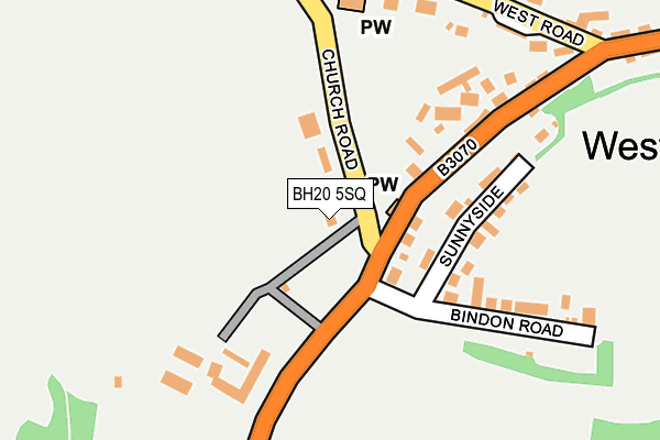 BH20 5SQ map - OS OpenMap – Local (Ordnance Survey)