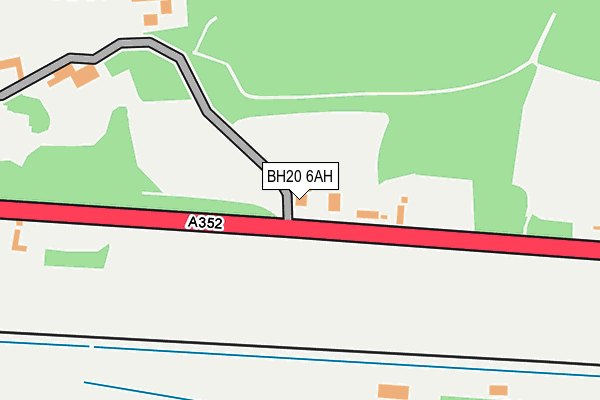 BH20 6AH map - OS OpenMap – Local (Ordnance Survey)