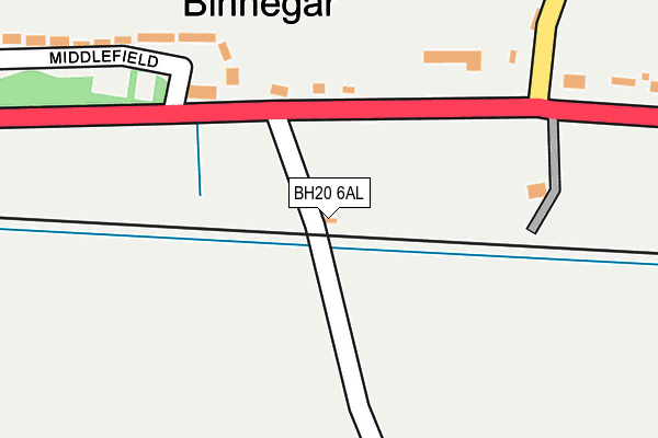 BH20 6AL map - OS OpenMap – Local (Ordnance Survey)