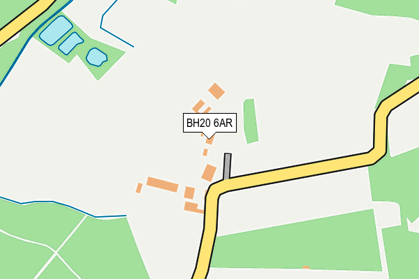 BH20 6AR map - OS OpenMap – Local (Ordnance Survey)