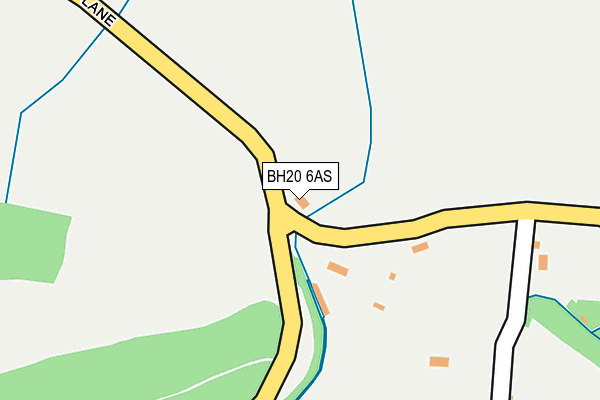 BH20 6AS map - OS OpenMap – Local (Ordnance Survey)