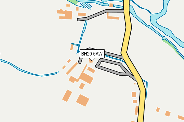 BH20 6AW map - OS OpenMap – Local (Ordnance Survey)
