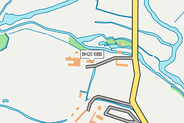 BH20 6BB map - OS OpenMap – Local (Ordnance Survey)