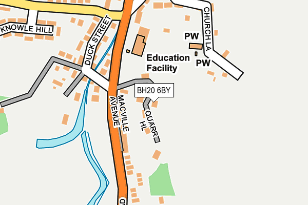 BH20 6BY map - OS OpenMap – Local (Ordnance Survey)