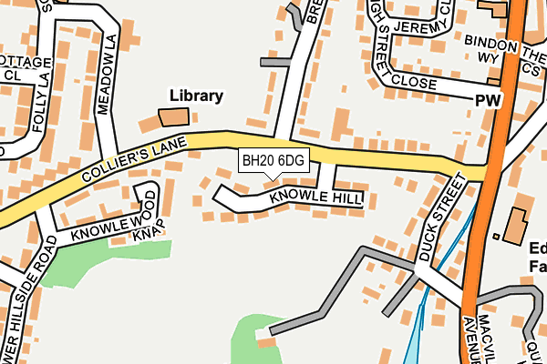 BH20 6DG map - OS OpenMap – Local (Ordnance Survey)