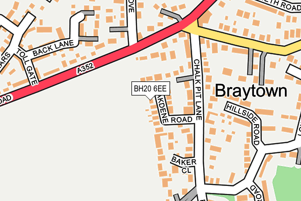 BH20 6EE map - OS OpenMap – Local (Ordnance Survey)