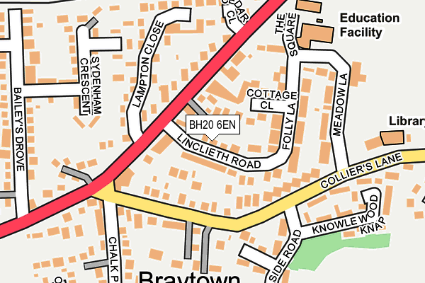 BH20 6EN map - OS OpenMap – Local (Ordnance Survey)