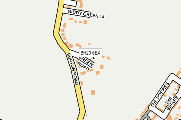 BH20 6EX map - OS OpenMap – Local (Ordnance Survey)
