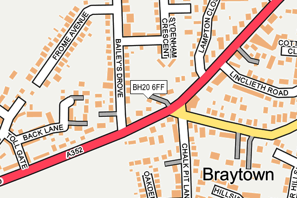 BH20 6FF map - OS OpenMap – Local (Ordnance Survey)