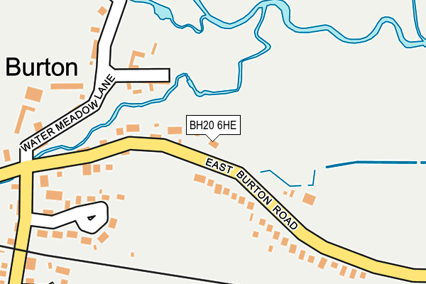 BH20 6HE map - OS OpenMap – Local (Ordnance Survey)