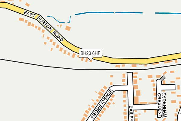 BH20 6HF map - OS OpenMap – Local (Ordnance Survey)