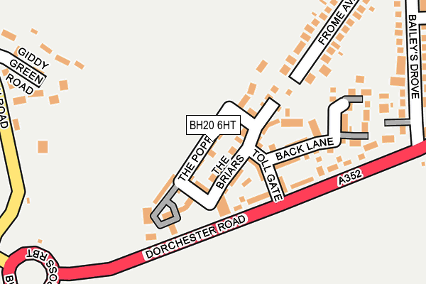 BH20 6HT map - OS OpenMap – Local (Ordnance Survey)