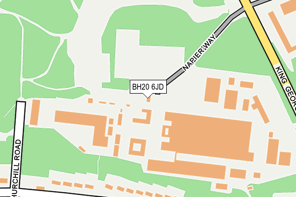 BH20 6JD map - OS OpenMap – Local (Ordnance Survey)