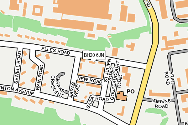 BH20 6JN map - OS OpenMap – Local (Ordnance Survey)