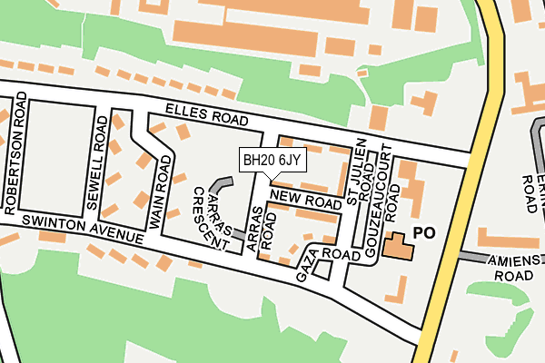 BH20 6JY map - OS OpenMap – Local (Ordnance Survey)