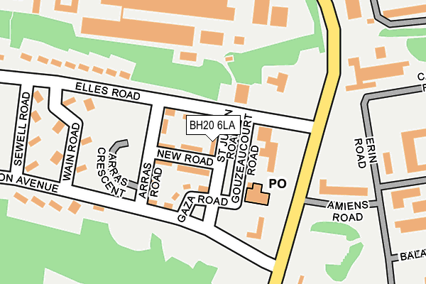 BH20 6LA map - OS OpenMap – Local (Ordnance Survey)
