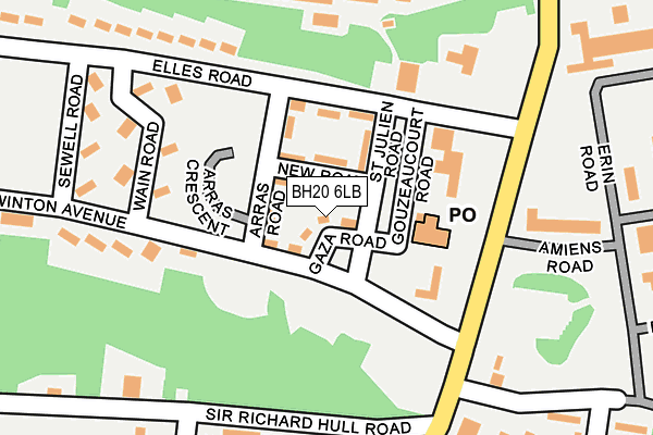 BH20 6LB map - OS OpenMap – Local (Ordnance Survey)