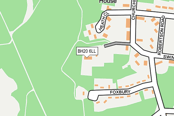 BH20 6LL map - OS OpenMap – Local (Ordnance Survey)