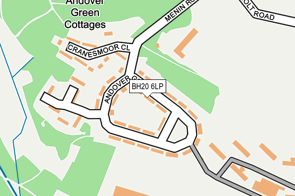 BH20 6LP map - OS OpenMap – Local (Ordnance Survey)