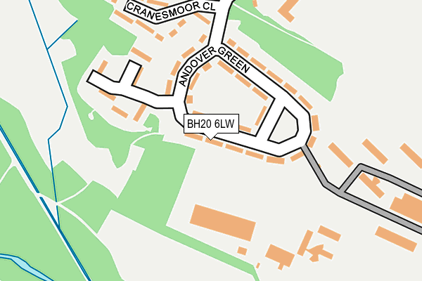 BH20 6LW map - OS OpenMap – Local (Ordnance Survey)