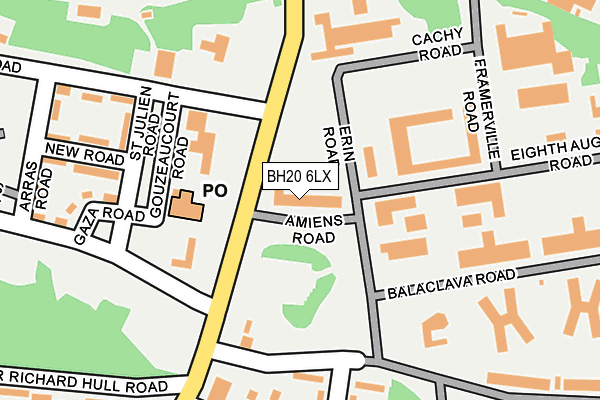 BH20 6LX map - OS OpenMap – Local (Ordnance Survey)