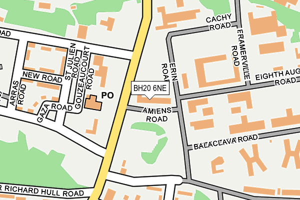BH20 6NE map - OS OpenMap – Local (Ordnance Survey)