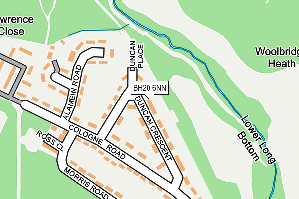 BH20 6NN map - OS OpenMap – Local (Ordnance Survey)
