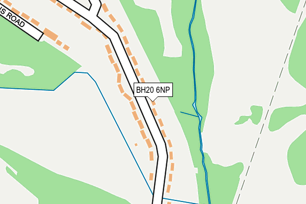 BH20 6NP map - OS OpenMap – Local (Ordnance Survey)