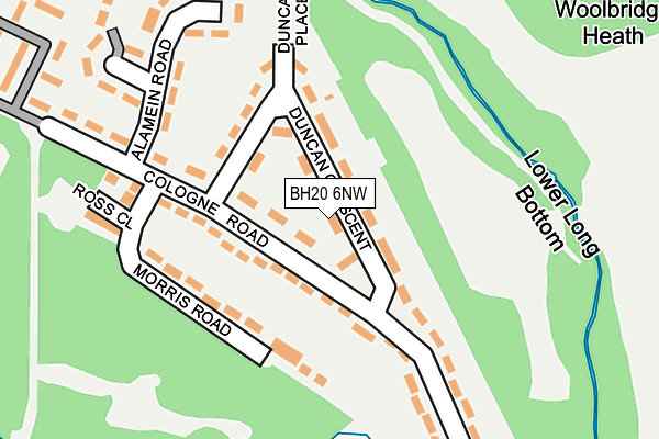 BH20 6NW map - OS OpenMap – Local (Ordnance Survey)