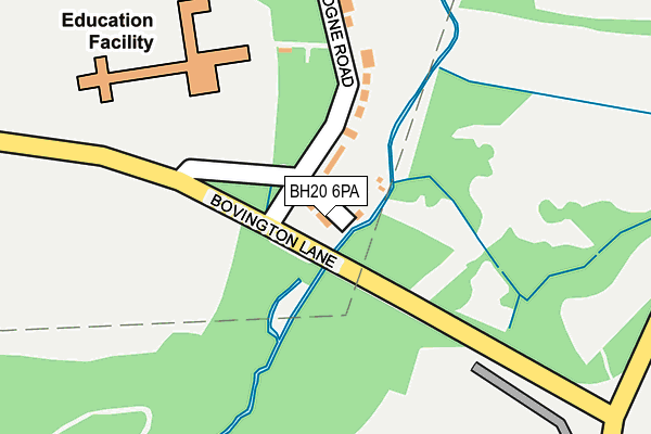 BH20 6PA map - OS OpenMap – Local (Ordnance Survey)