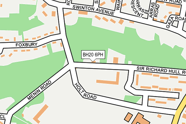 BH20 6PH map - OS OpenMap – Local (Ordnance Survey)