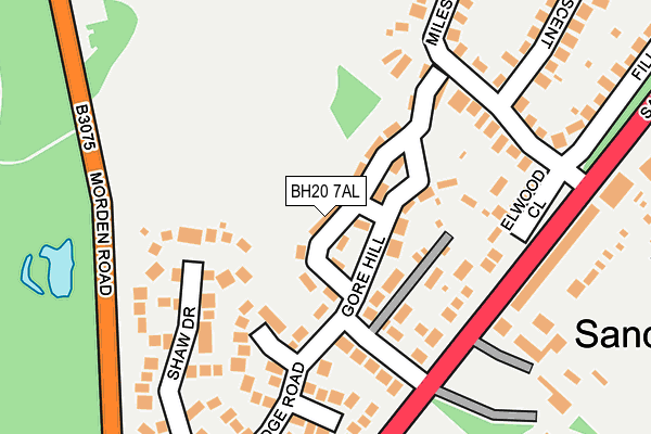 BH20 7AL map - OS OpenMap – Local (Ordnance Survey)