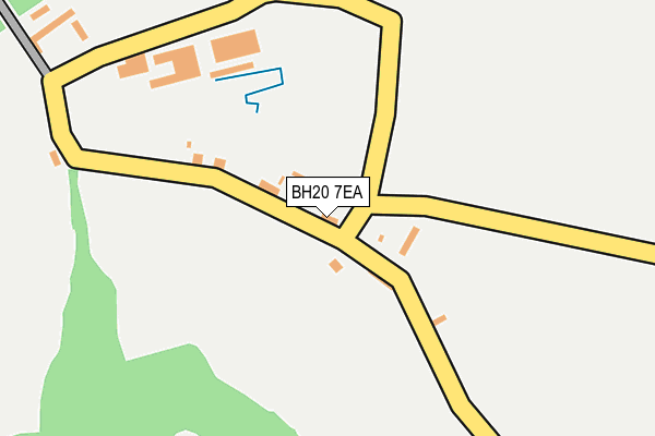 BH20 7EA map - OS OpenMap – Local (Ordnance Survey)