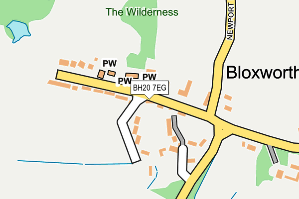 BH20 7EG map - OS OpenMap – Local (Ordnance Survey)