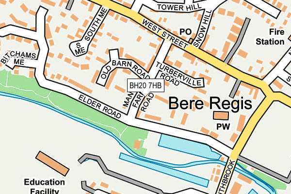 BH20 7HB map - OS OpenMap – Local (Ordnance Survey)