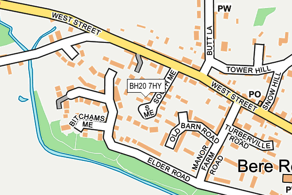 BH20 7HY map - OS OpenMap – Local (Ordnance Survey)