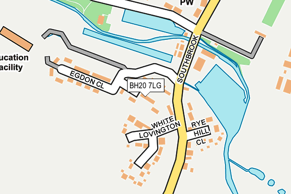 BH20 7LG map - OS OpenMap – Local (Ordnance Survey)