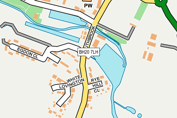 BH20 7LH map - OS OpenMap – Local (Ordnance Survey)