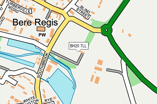 BH20 7LL map - OS OpenMap – Local (Ordnance Survey)