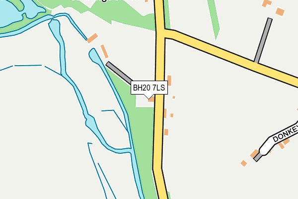 BH20 7LS map - OS OpenMap – Local (Ordnance Survey)