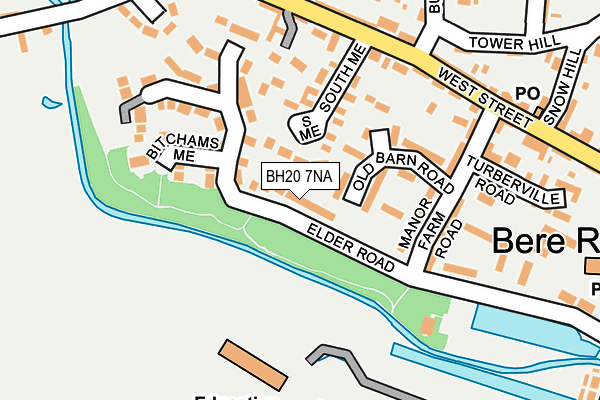 BH20 7NA map - OS OpenMap – Local (Ordnance Survey)