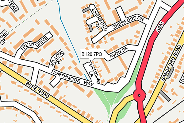 BH20 7PQ map - OS OpenMap – Local (Ordnance Survey)
