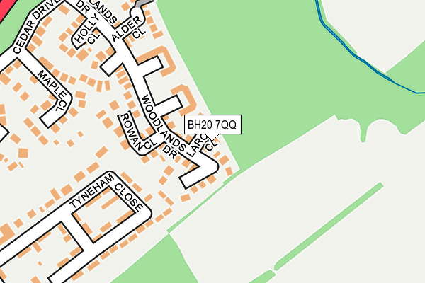 BH20 7QQ map - OS OpenMap – Local (Ordnance Survey)