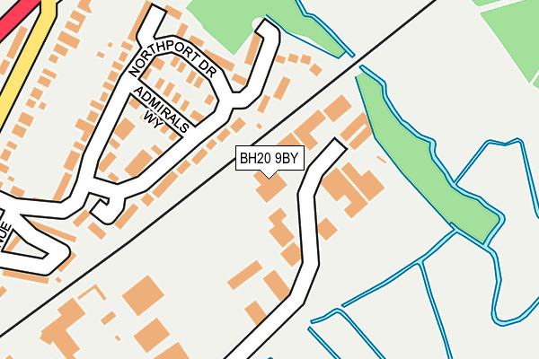 BH20 9BY map - OS OpenMap – Local (Ordnance Survey)